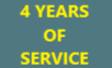 4 Years of Service
